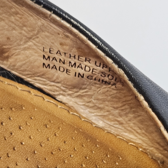 Corso Como Black Leather Heels Women's 9 - Picture 3 of 5